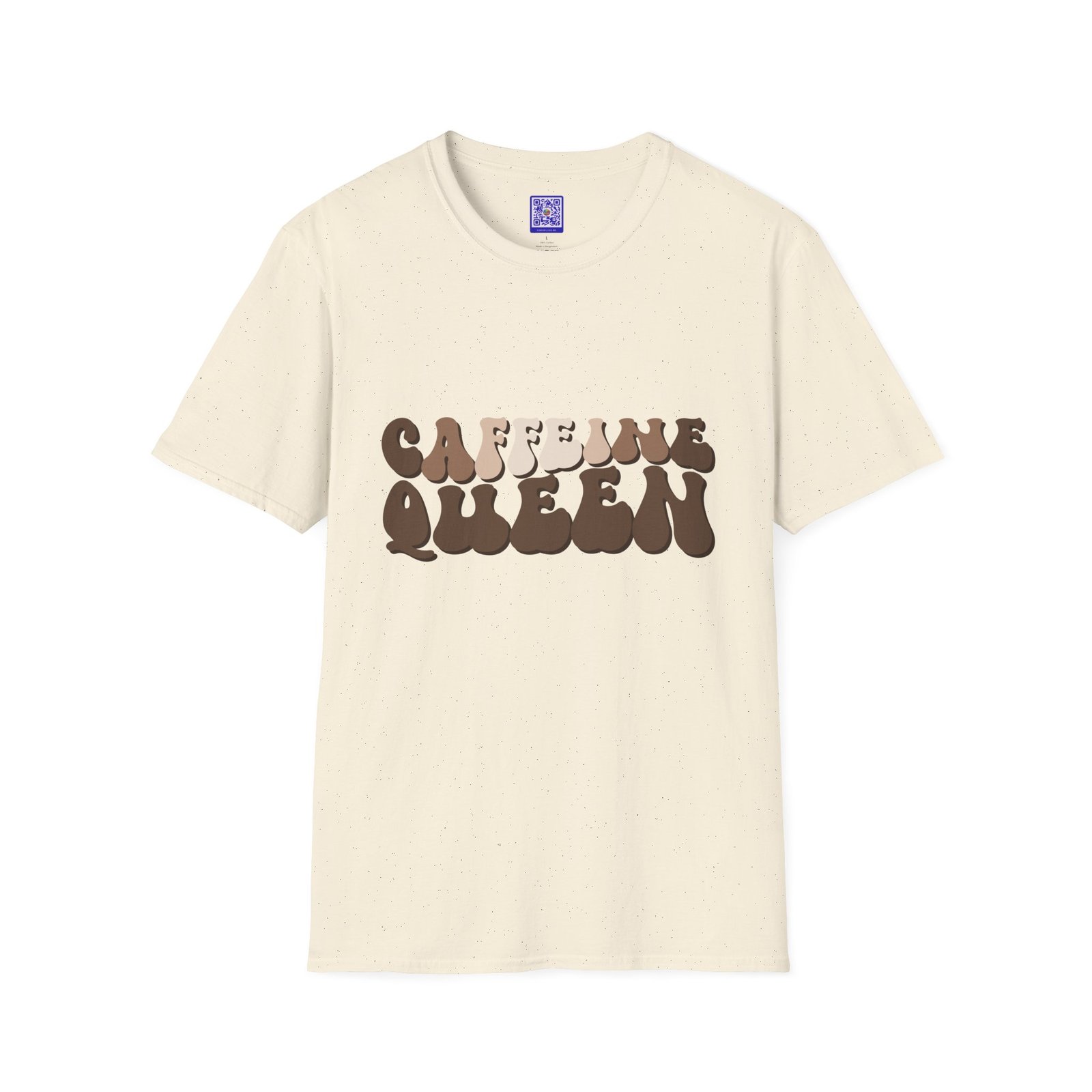 Caffeine Queen Retro Coffee Lover T Shirt - Image 2