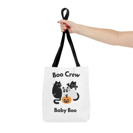 Boo Crew Baby Boo Halloween Cat Tote Bag