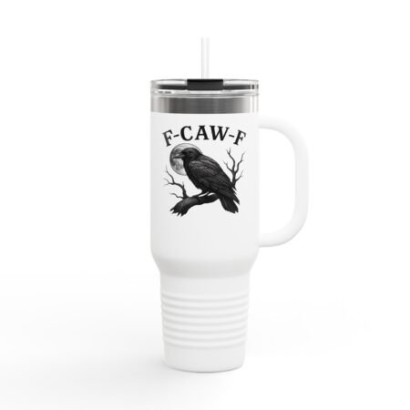 F-Caw-F Raven Insulated Travel Mug