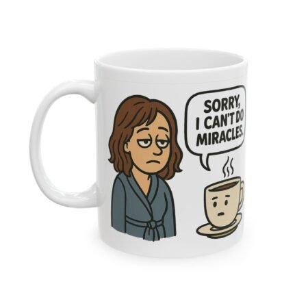 Sorry I Cant Do Miracles Funny Coffee Mug