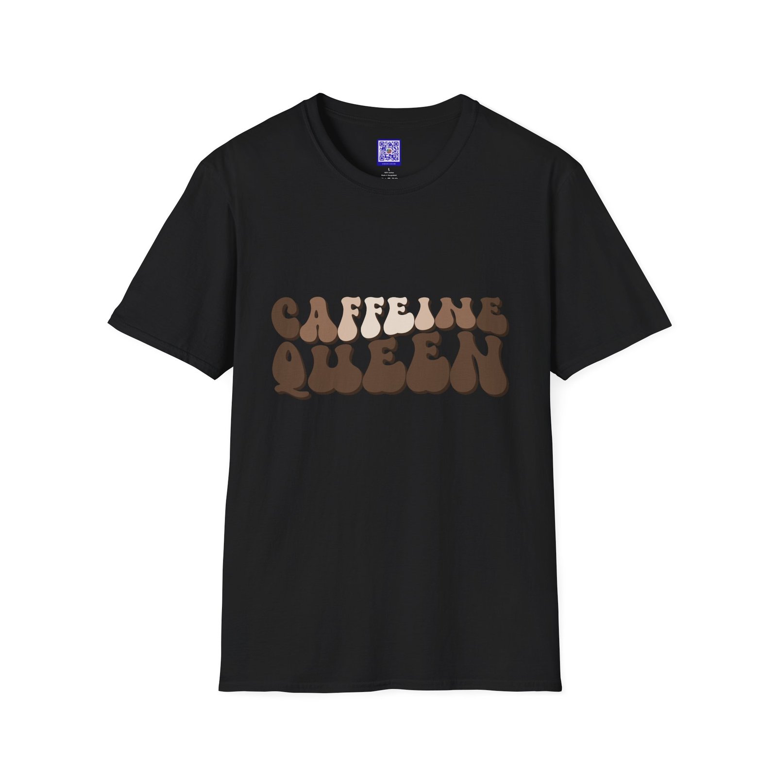 Caffeine Queen Retro Coffee Lover T Shirt - Image 6