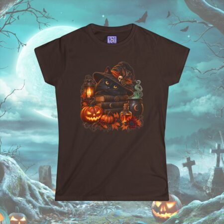 Stay Spooky Black Cat Halloween T Shirt
