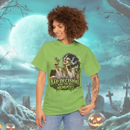 Bad Decisions Make The Best Memories Bride Of Frankenstein Halloween T Shirt