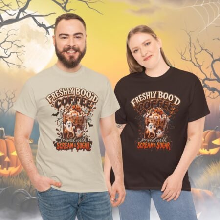 Freshly Bood Coffee Scream And Sugar Halloween T Shirt