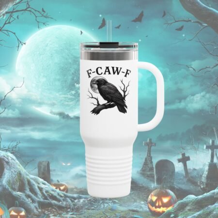 F-Caw-F Raven Insulated Travel Mug