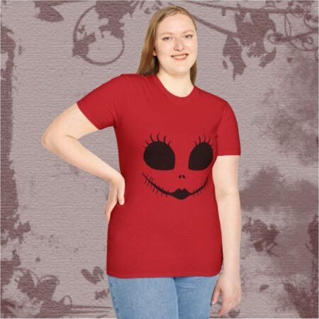 Stitched Smile Creepy Face Halloween T Shirt