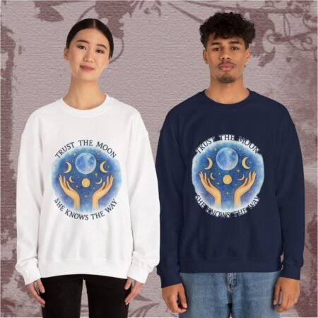 Trust The Moon She Knows The Way Celestial Sweatshirt
