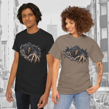 Grim Reaper Breaking Through Halloween T Shirt