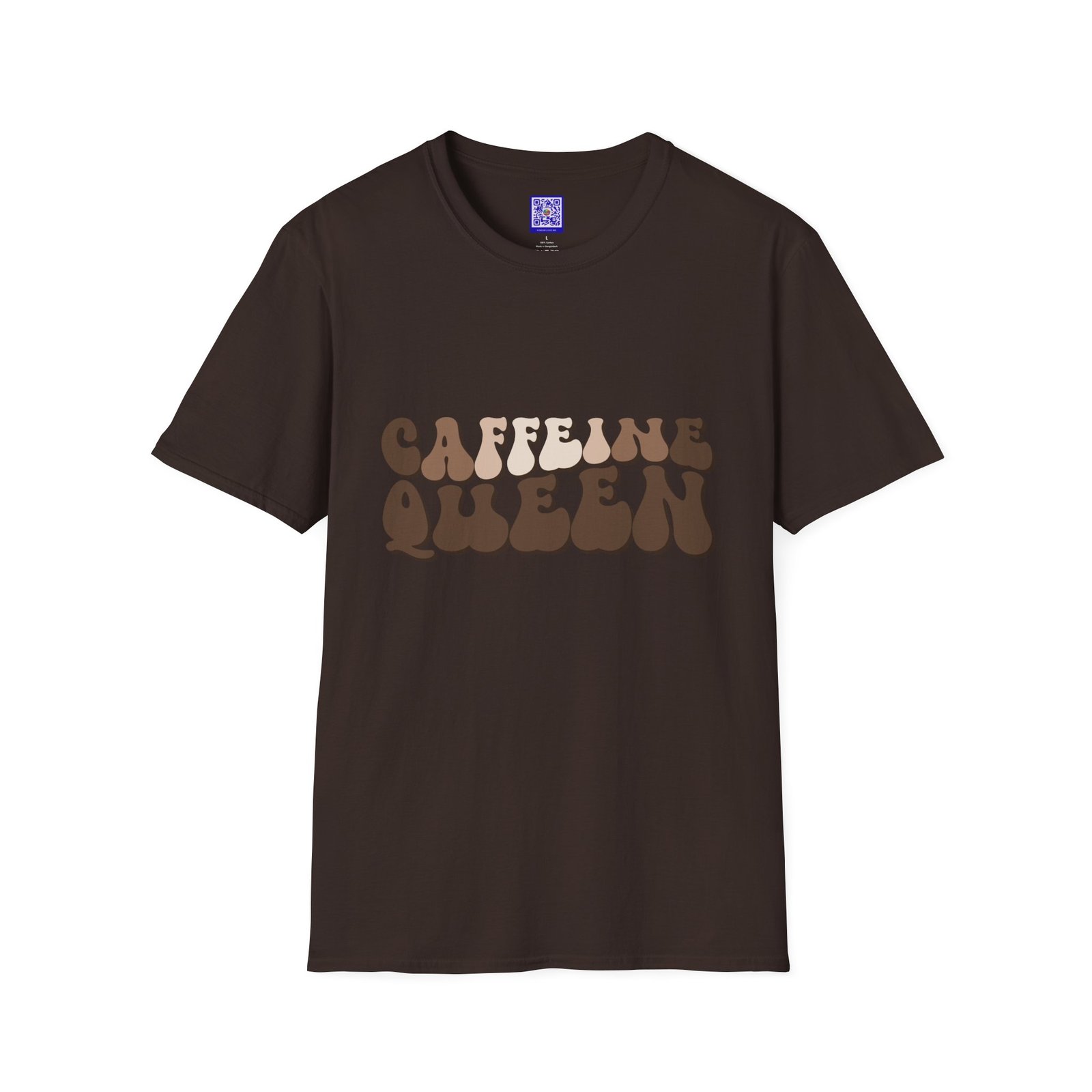 Caffeine Queen Retro Coffee Lover T Shirt - Image 8