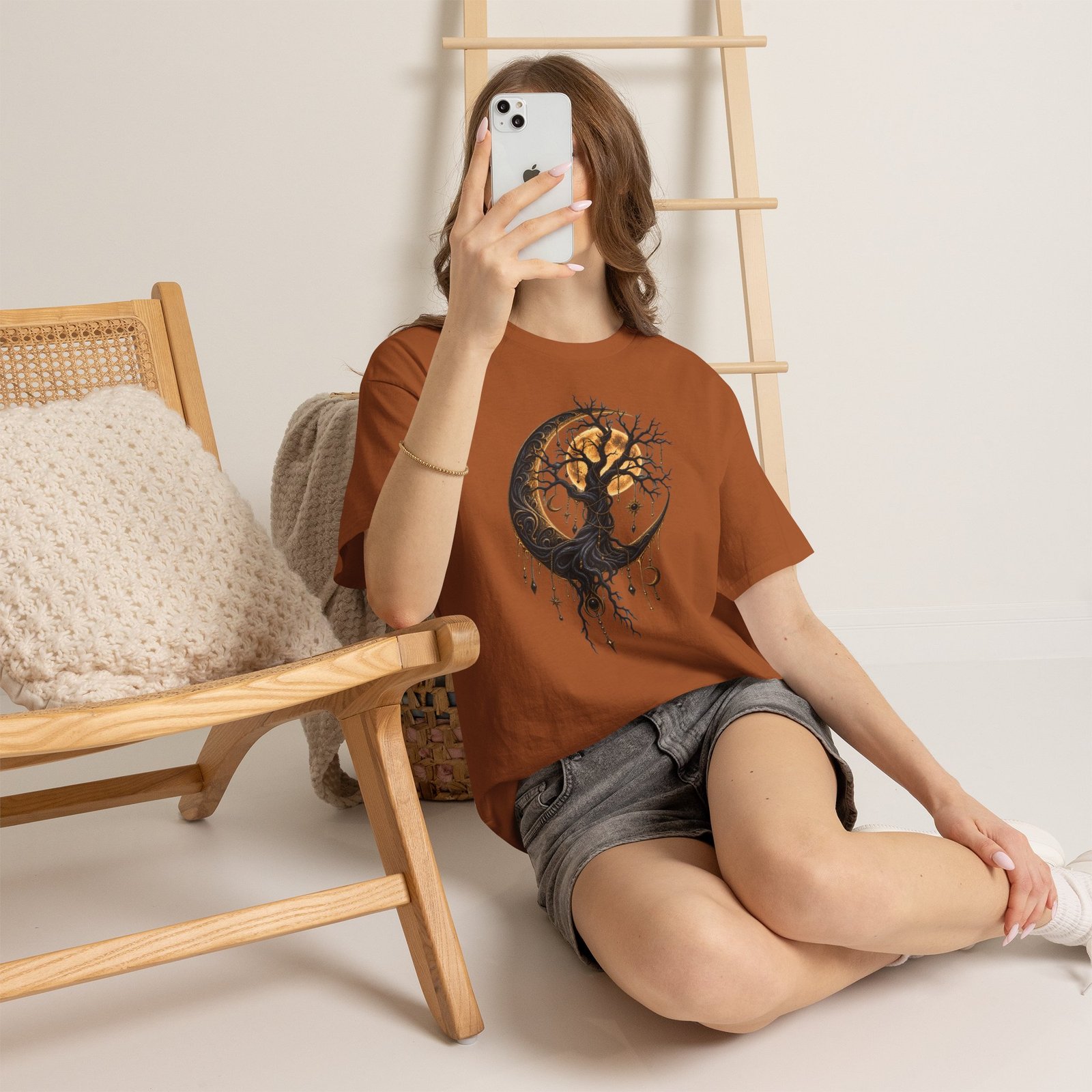 Crescent Moon Tree T-Shirt - Image 15
