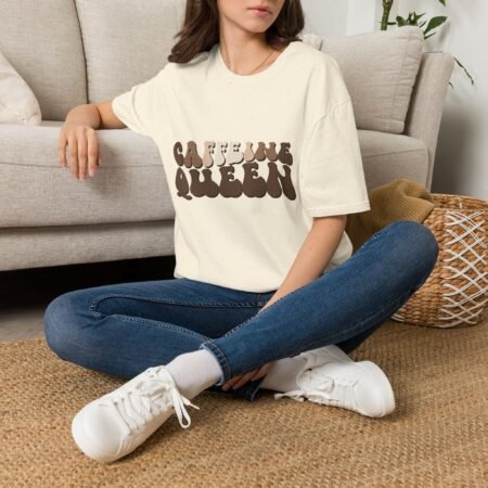 Caffeine Queen Retro Coffee Lover T Shirt